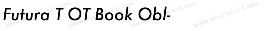 Futura T OT Book Obl字体转换
